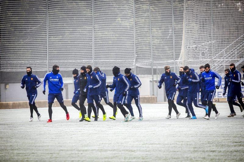 Entrenamiento del 13 de enero del Real Zaragoza