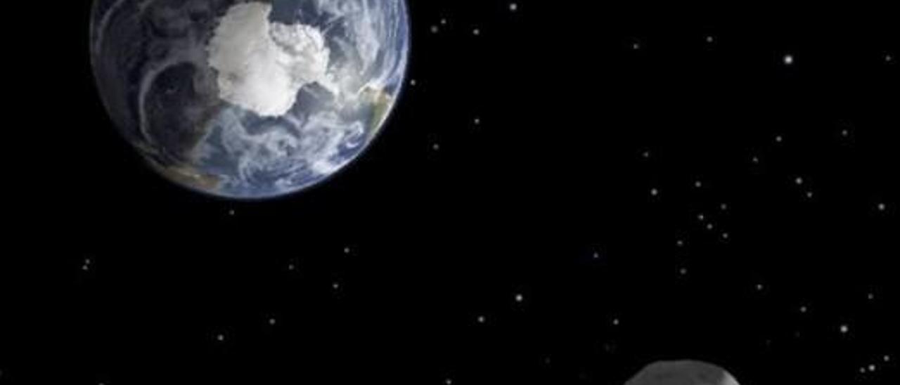 Filmen l'asteroide que ha passat a prop de la terra