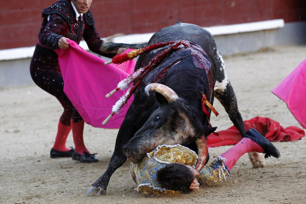 Grave cogida al novillero García Navarrete en Las Ventas