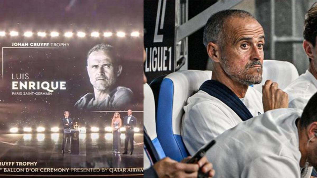Luis Enrique gana el premio al mejor entrenador de 2025 pero no pudo estar presente... ¡Por un partido aplazado!