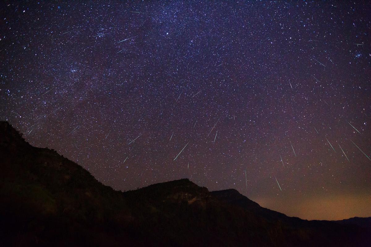 Una lluvia de meteoros