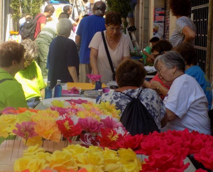 Les enramades de Sallent arriben a Gràcia