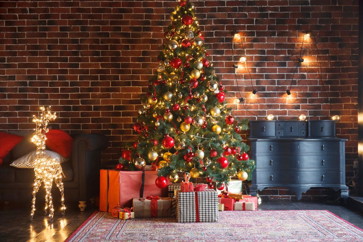 Un árbol de Navidad.