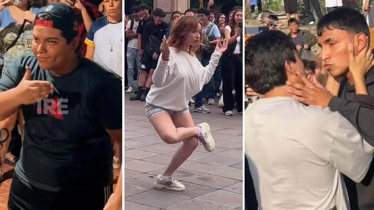 Imágenes de batallas de aura en TikTok