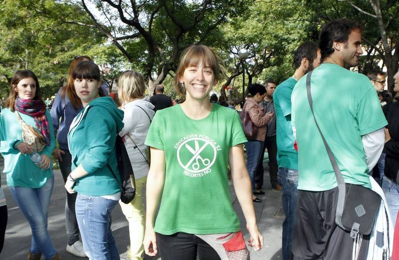 Fotogalería: Huelga educativa en Zaragoza