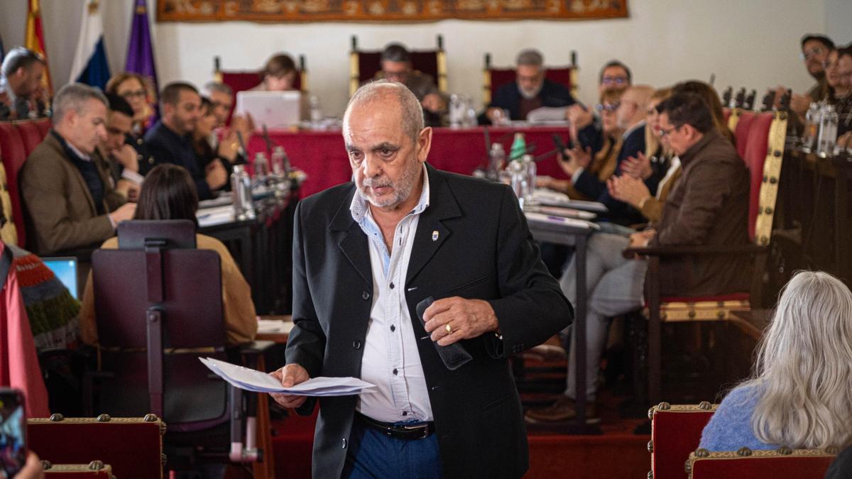 Rosendo González, que intervino en el pleno sobre el tributo a Javier Felip.