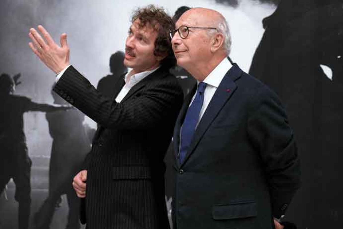 Benjamin Lindbergh y el diseñador de interiores Axel Vervoordt.