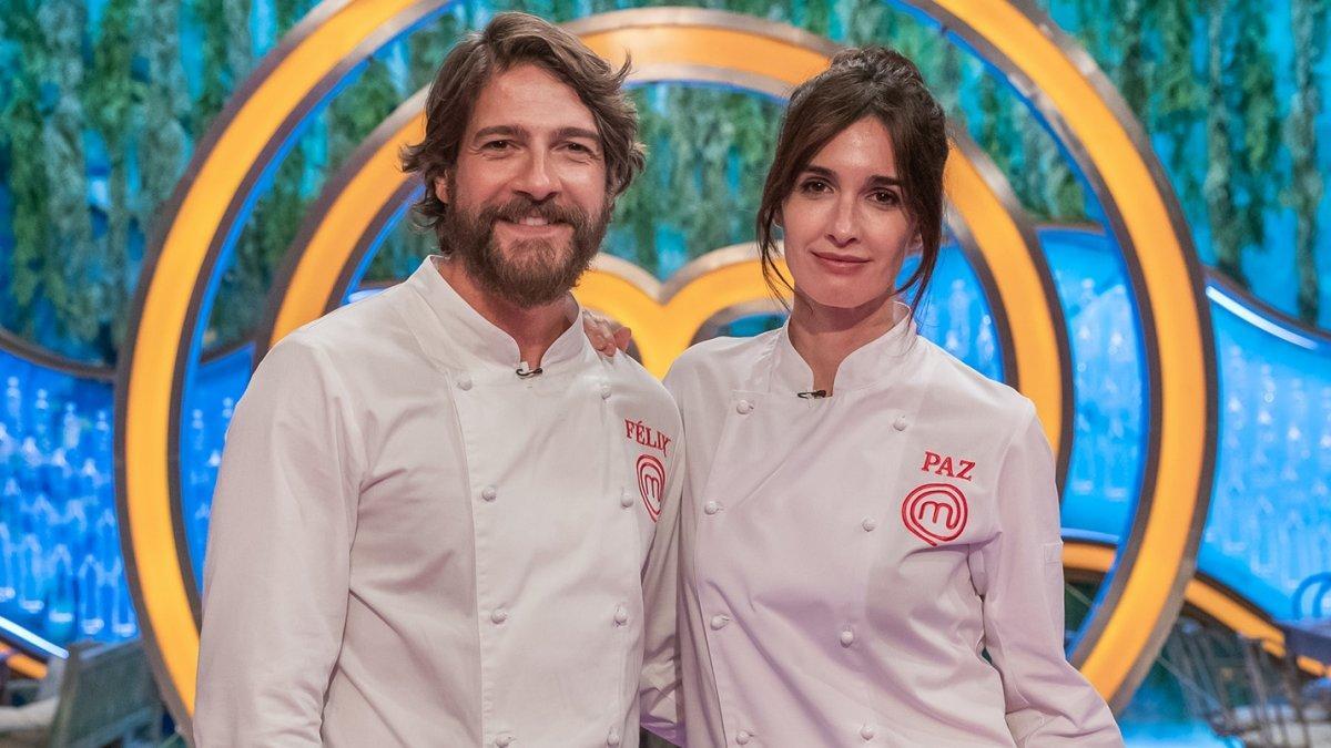 Félix Gómez y Paz Vega en 'Masterchef Celebrity 5'