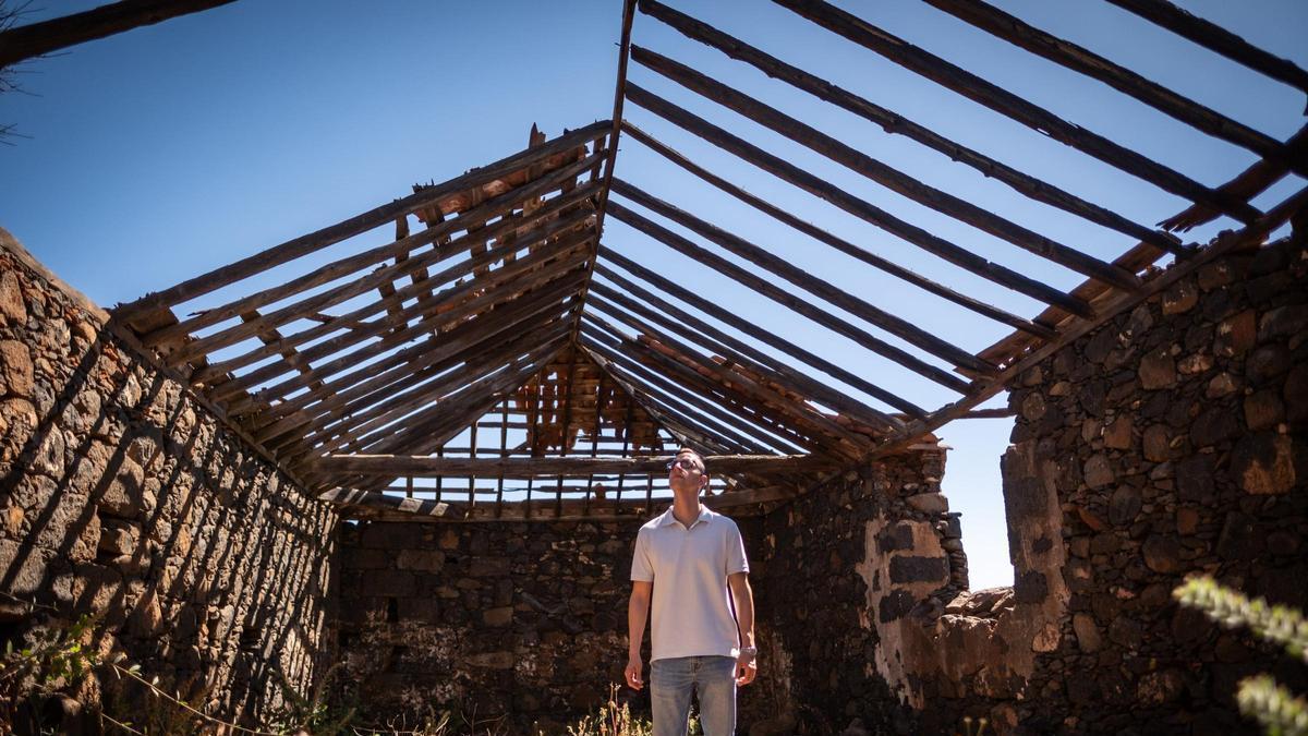 Borja Borges, en la casa de Amaro Pargo en Machado.