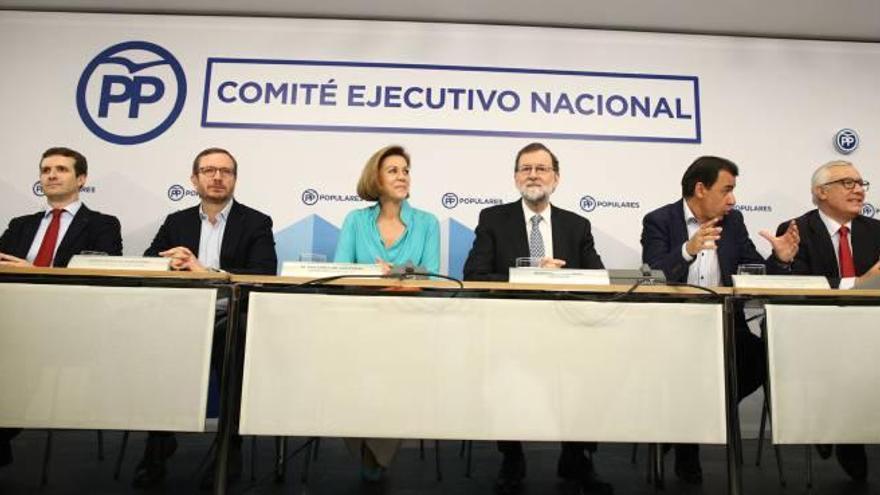 Rajoy va presidir ahir la reunió del Comitè Executiu del PP, on va anunciar la seva dimissió