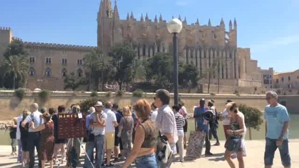 Turistas en Mallorca