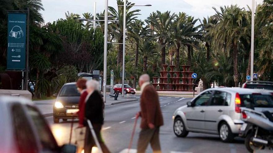 Una imagen tomada en la tarde de ayer del paseo de la Estación, que será peatonalizado para ubicar el mirador