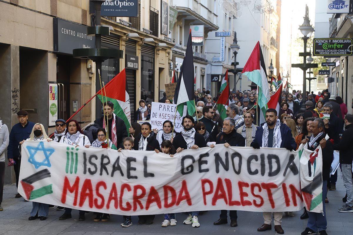Una de las manifestaciones en favor de Palestina celebradas en Córdoba.
