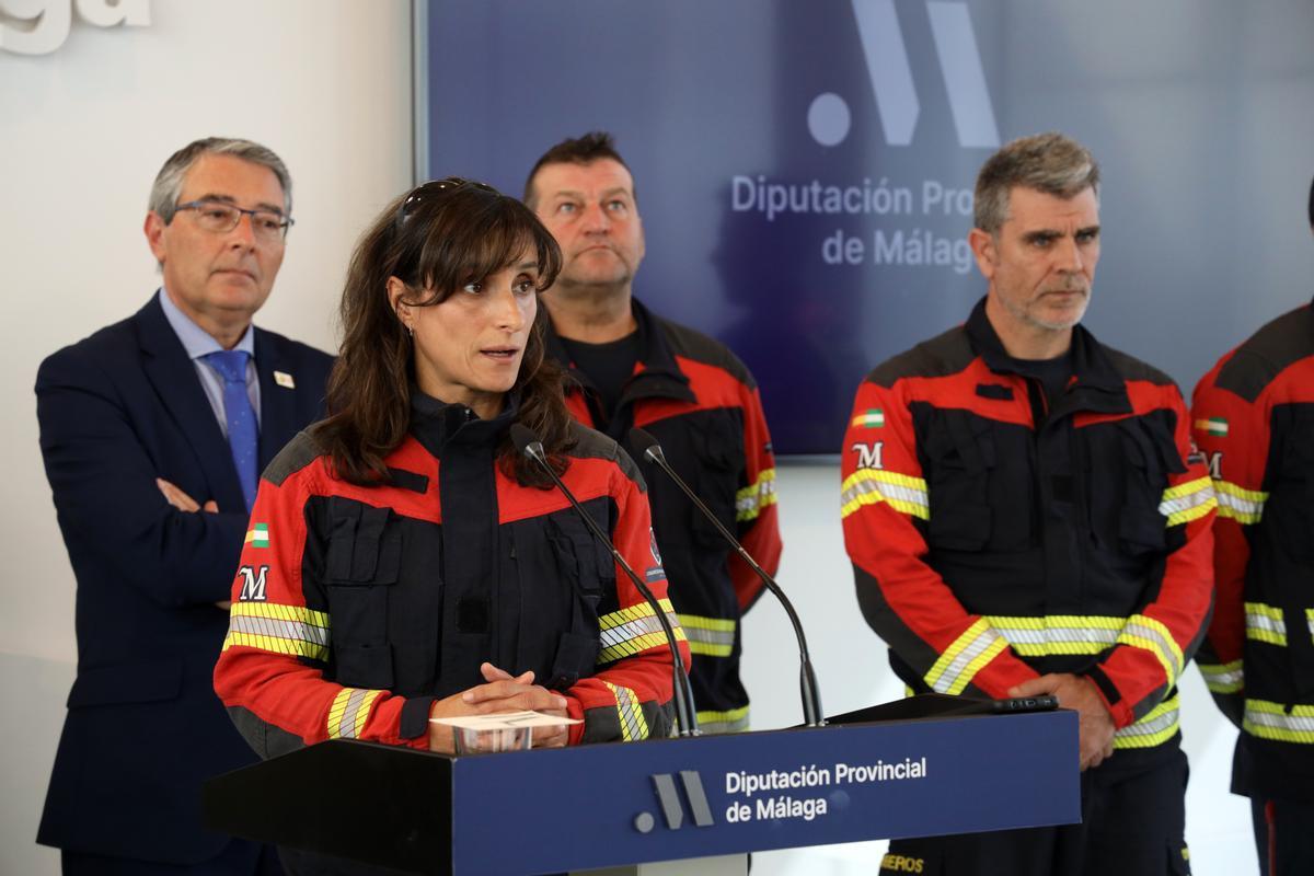 María García en representación de sus compañeros