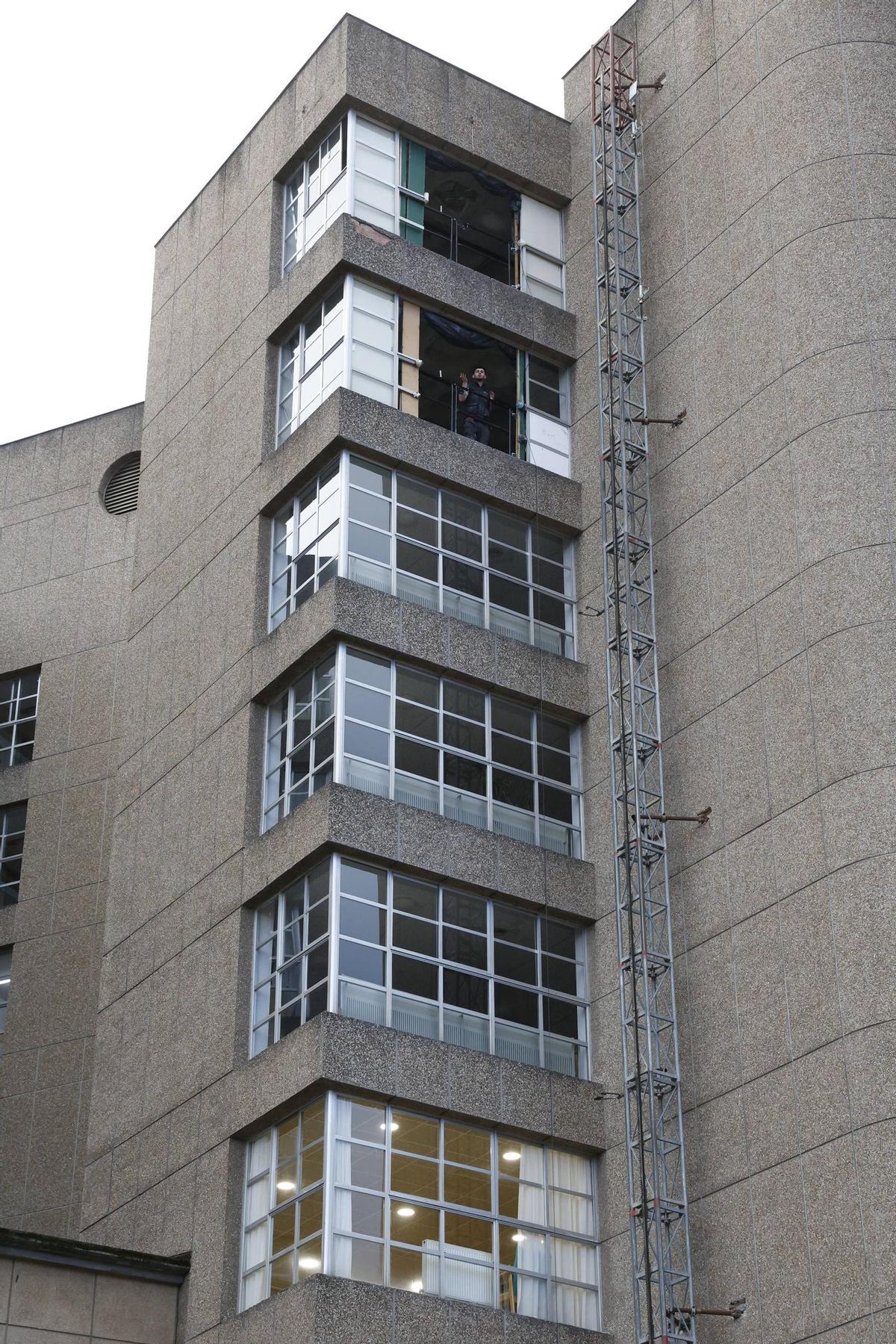 Los preparativos para la obra de la residencia Mixta de Gijón, en imágenes