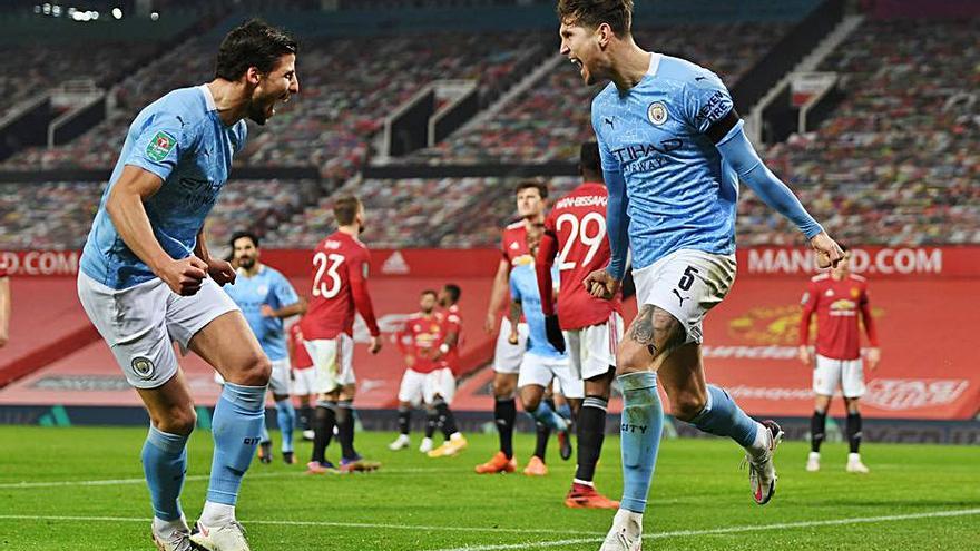 Stones celebra el primer gol del City. |  // REUTERS