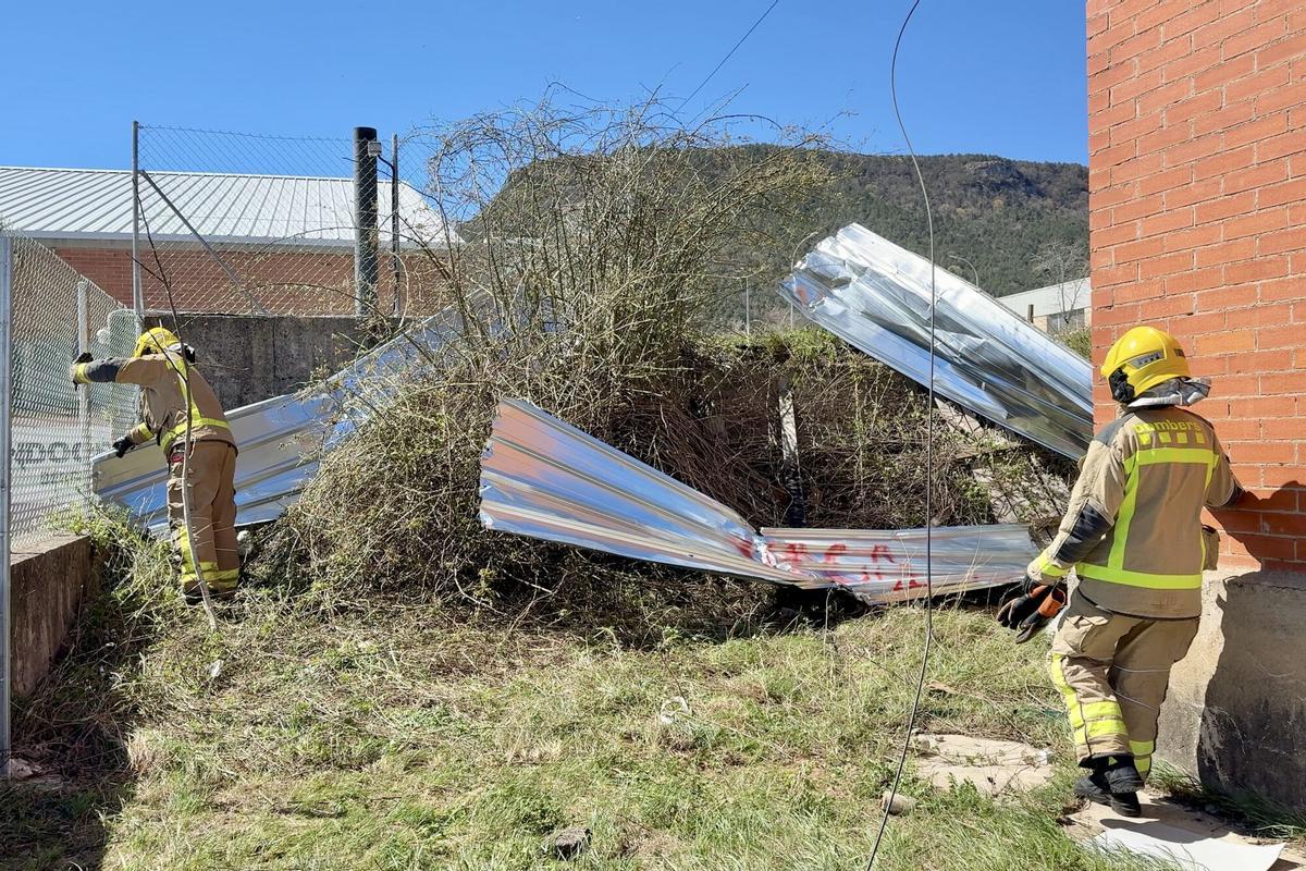 FOTOS | Els efectes de l'episodi de vent a Berga FOTOS | Els efectes de l'episodi de vent a Berga