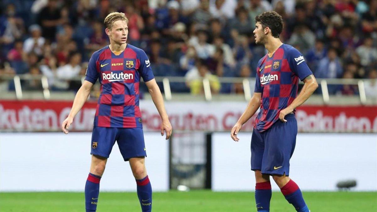 Carles Aleñà ha mostrado buena sintonía con Frenkie de Jong