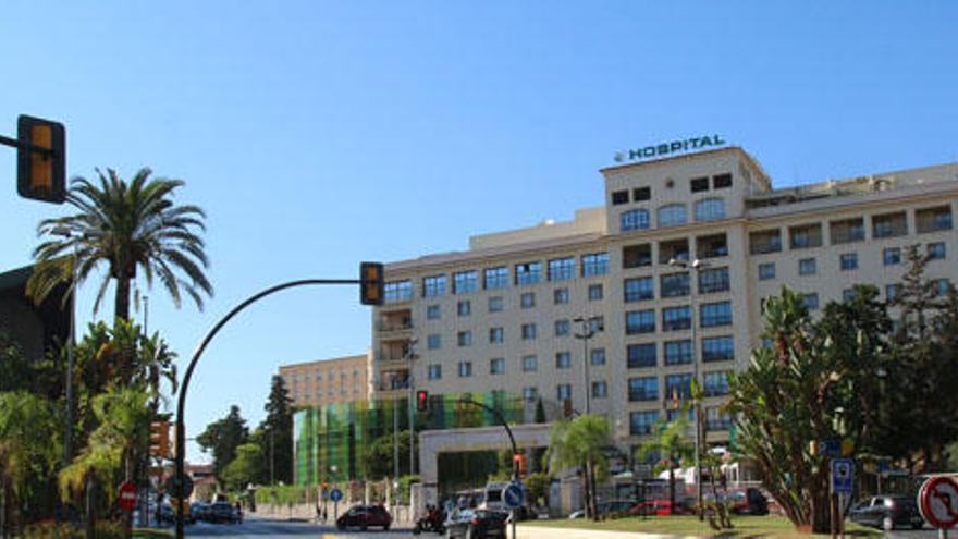 Vista exterior del Hospital Carlos Haya.
