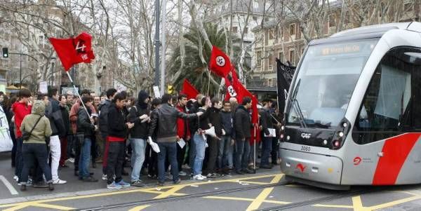 Fotogalería: Manifestación de estudiantes en Zaragoza