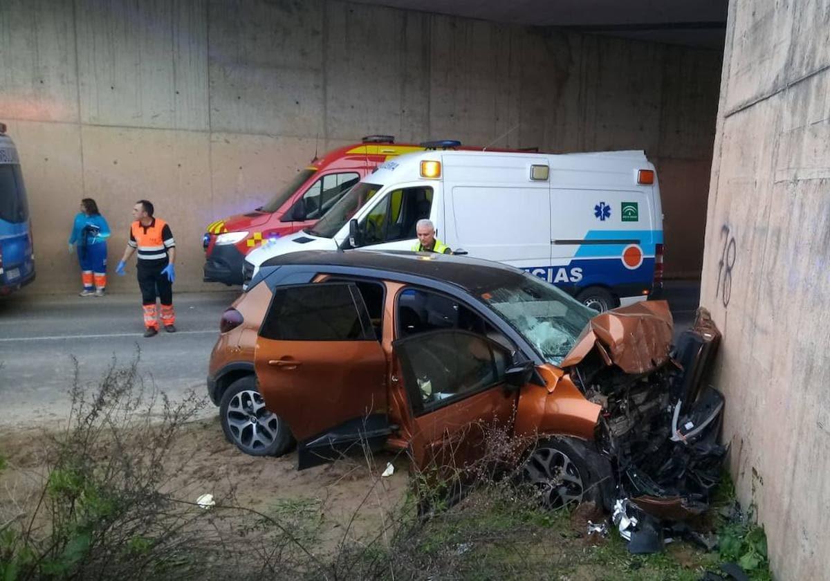 Así quedo el vehículo tras el accidente que tuvo lugar el pasado 19 de marzo en la GR4407.