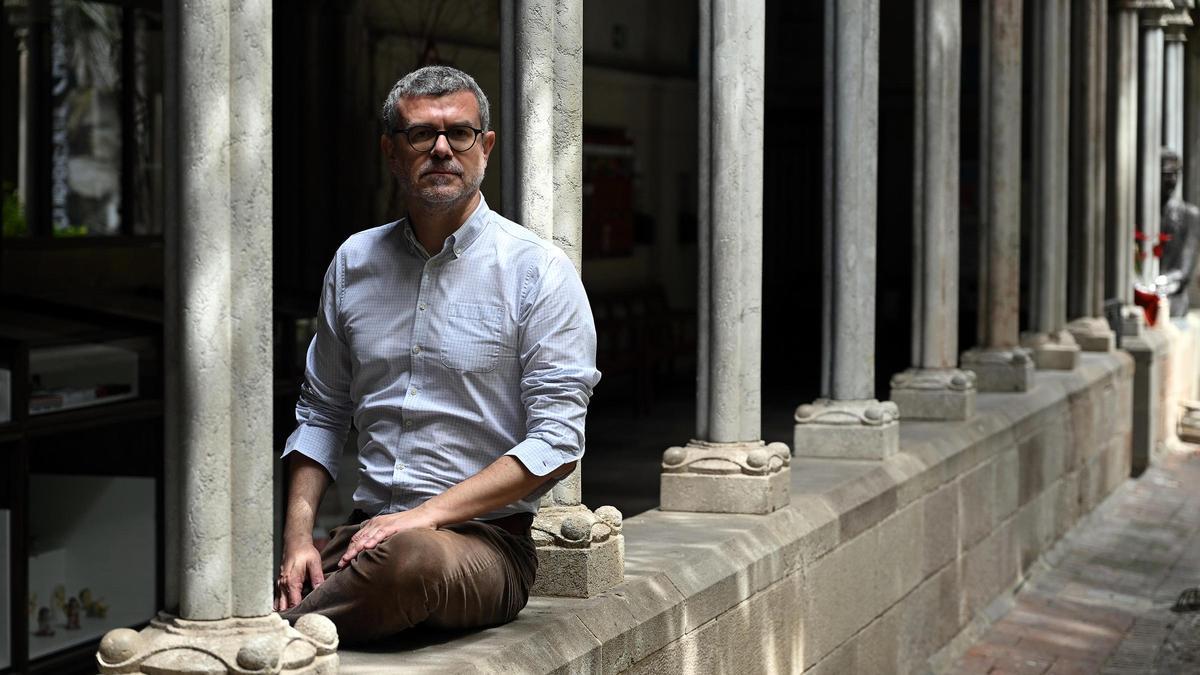 Jaume Clotet, en el claustro de la Basílica de la Concepción de Barcelona