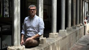 Jaume Clotet, en el claustro de la Basílica de la Concepción de Barcelona