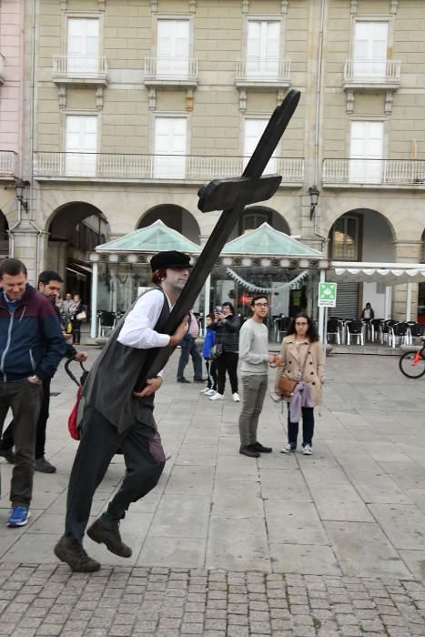 El desfile partió de la plaza de Lugo y finalizó en María Pita.