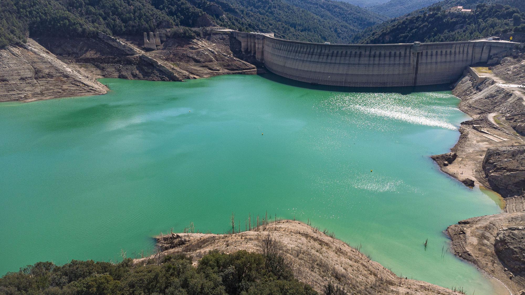 L'embassament de la Baells continua a nivells mínims d'aigua