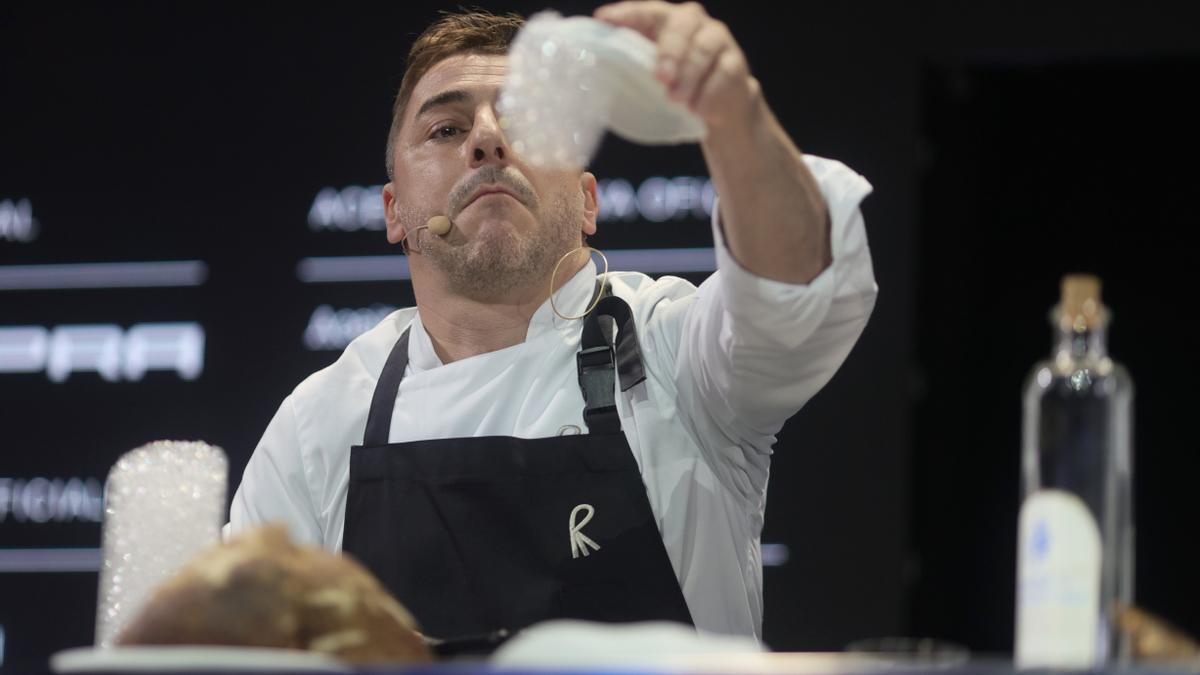 Jordi Roca durante su presentación en Madrid Fusión