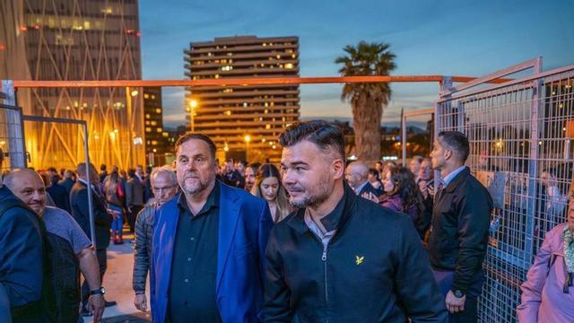 Oriol Junqueras i Gabriel Rufián en una imatge recent a la Feria de Abril de Barcelona.