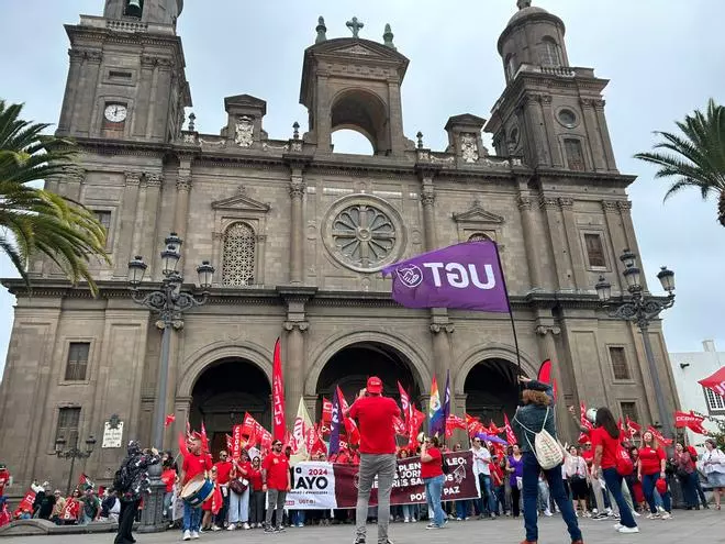 Manifestación del Día del Trabajador en Gran Canaria