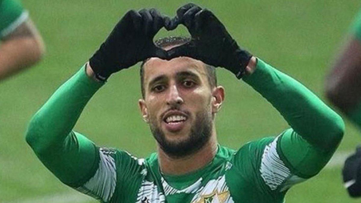 El exinternacional marroquí, Mohamed Abarhoun, celebrando un gol con el Moreirense portugués