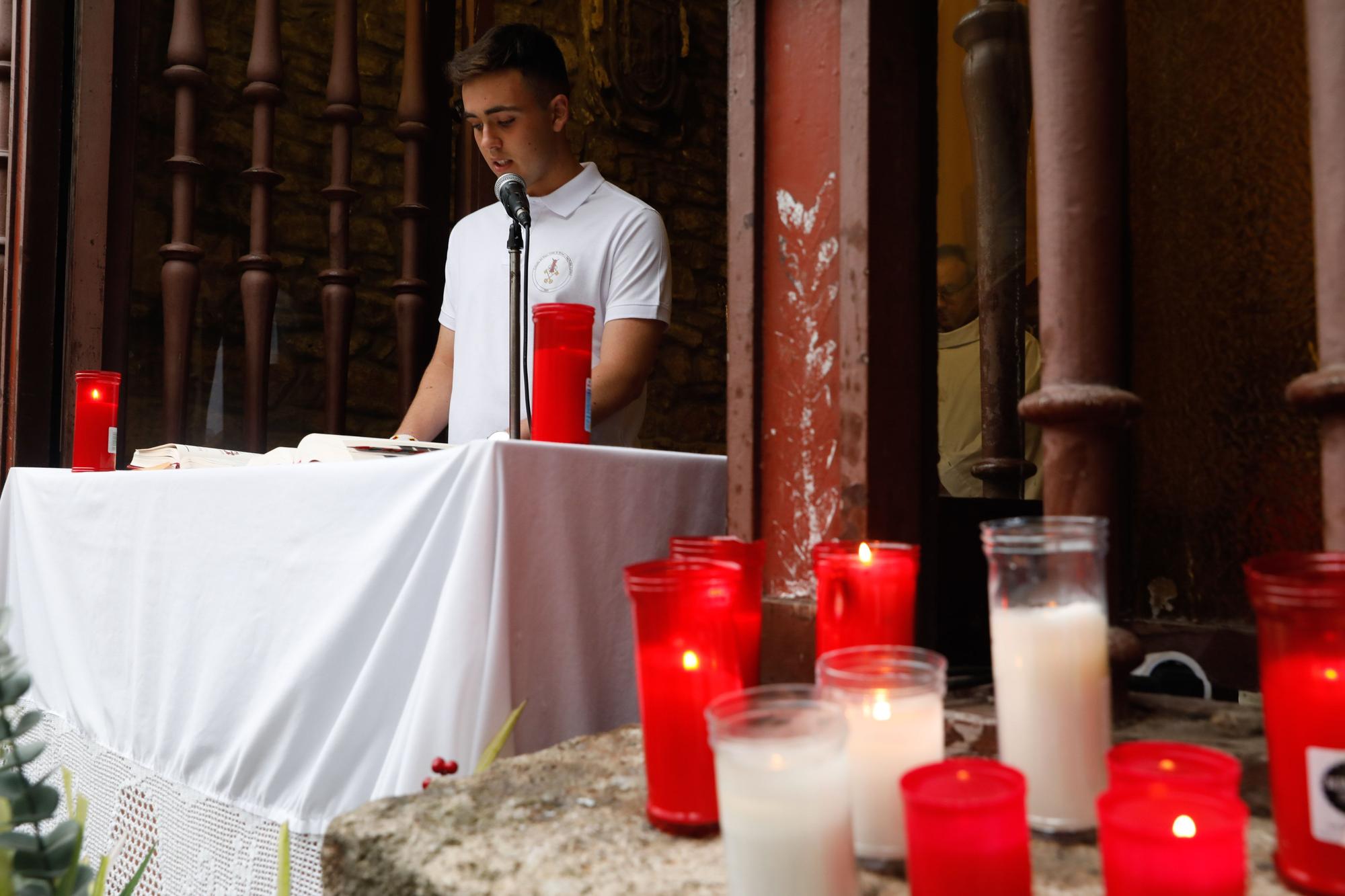 El regreso de la procesión de San Pedro en Rivero