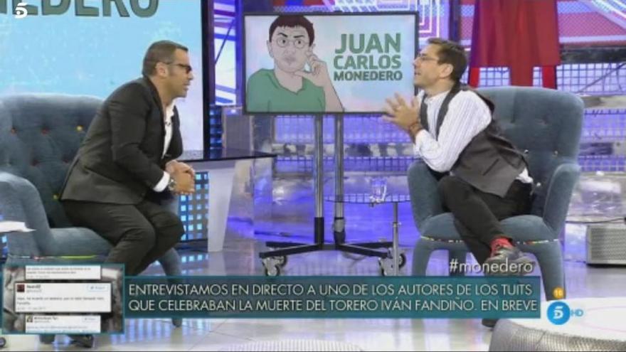 Así fue la bronca (verbal) entre Monedero y Jorge Javier Vázquez