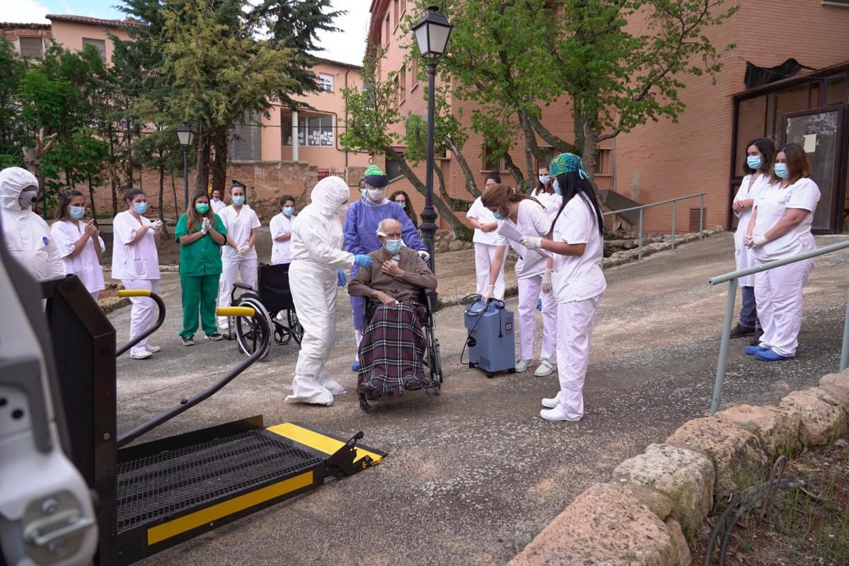 Cierre de la residencia covid Alfambra en Teruel