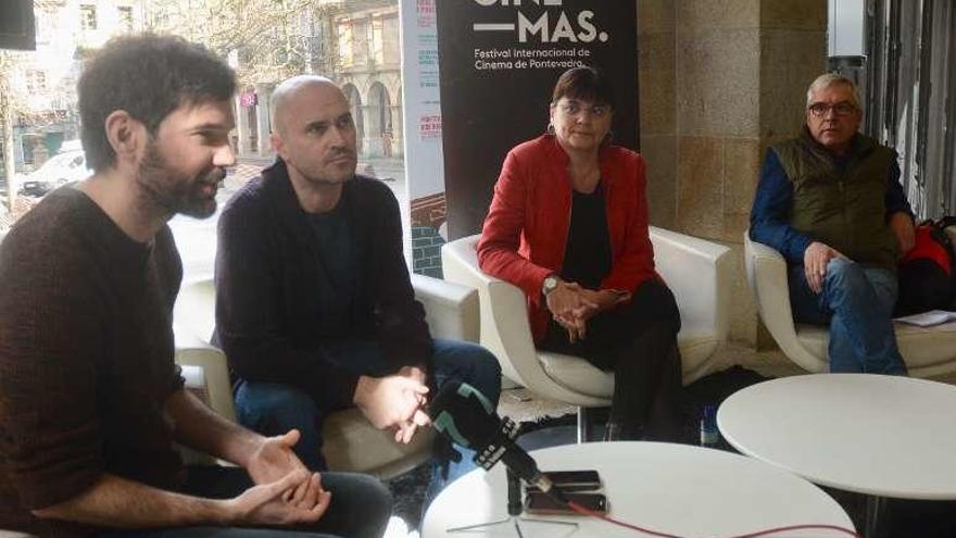 Ángel Santos, Suso Novás, Carme da Silva y Manuel Morquecho.// R.V