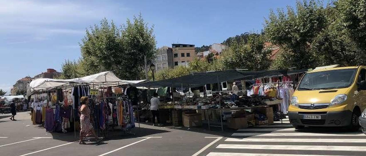 Los accidentes se produjeron en la zona asfaltada entre la plaza y la alameda de Félix Soage. // G.Núñez