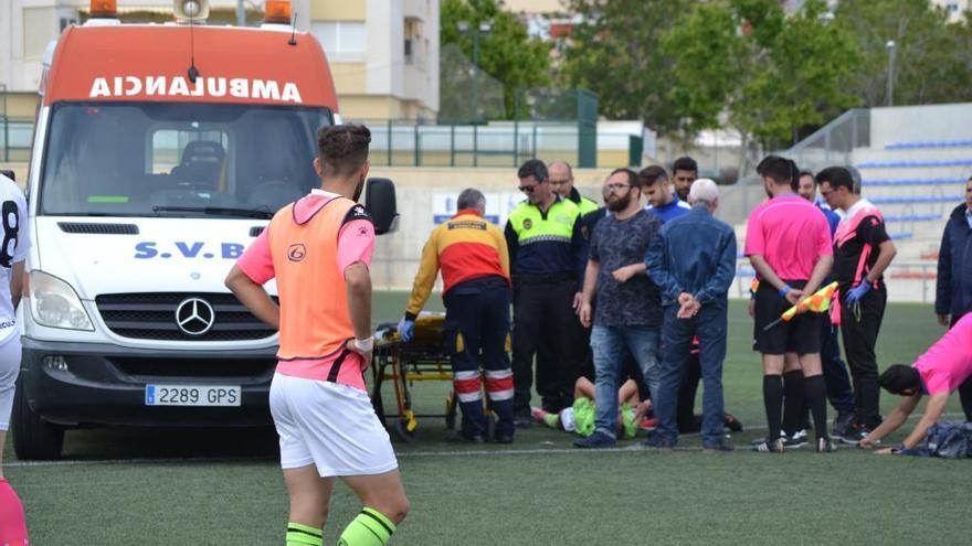 Momento en que es evacuado el jugador.