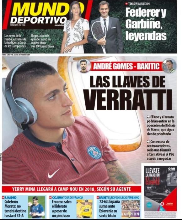 Portadas deportivas del lunes 17 de julio