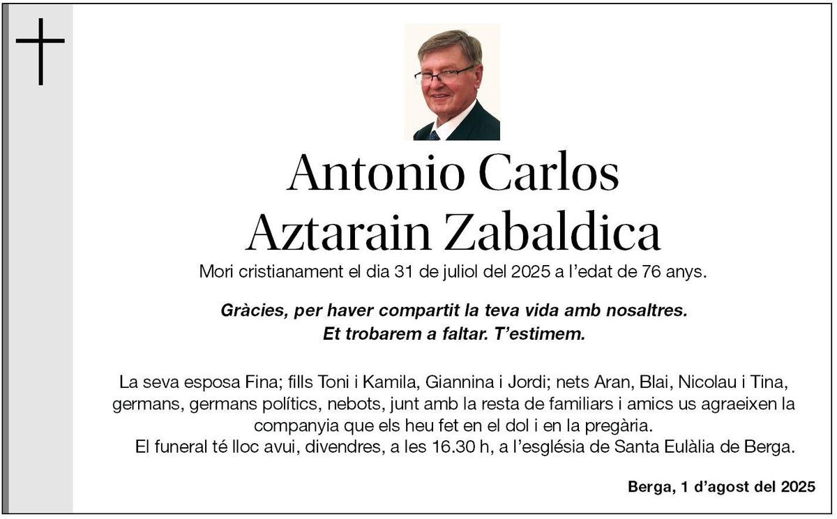 ANTONIO CARLOS AZTARAIN ZABALDICA