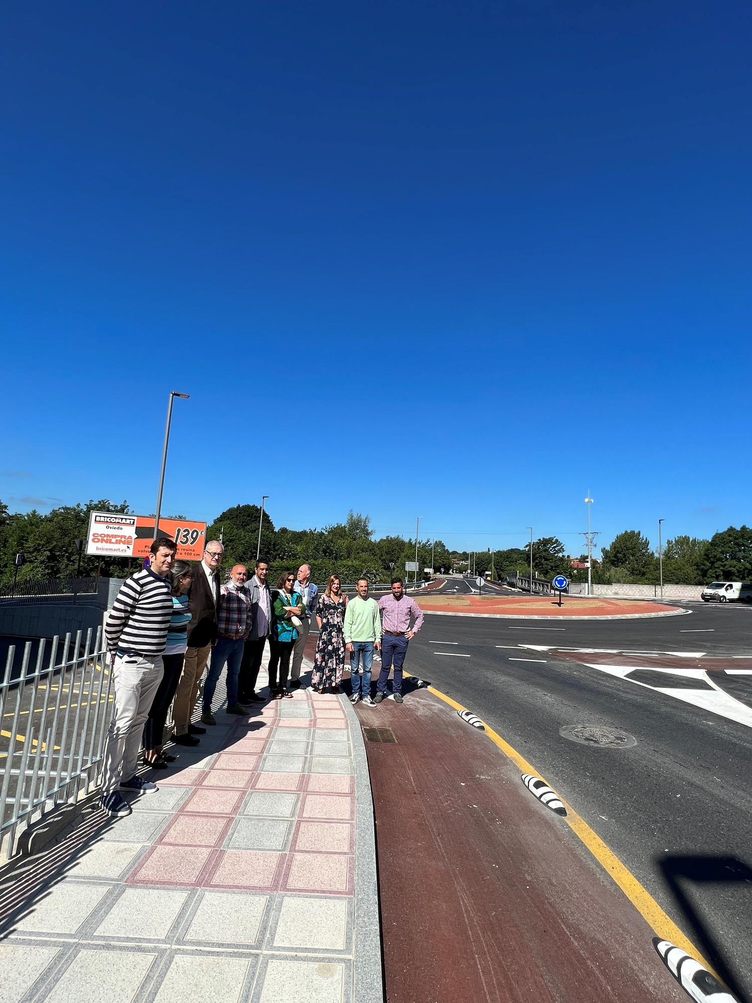 Siero inaugura los nuevos accesos a la Pola, una de las grandes obras del mandato en la capital de Siero