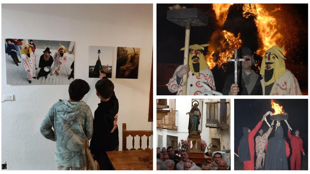 La muestra de fotografías del emblemático y recordado Vicent Gamir, dedicada al Sant Antoni de Herbers, puede visitarse en el Mesón de la localidad hasta el 1 de mayo.