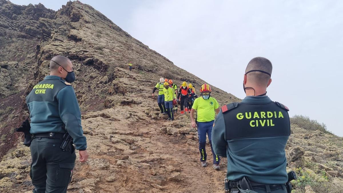 Aparece un hombre sin vida en la zona del Volcán de La Corona, en Lanzarote (08/02/2022)