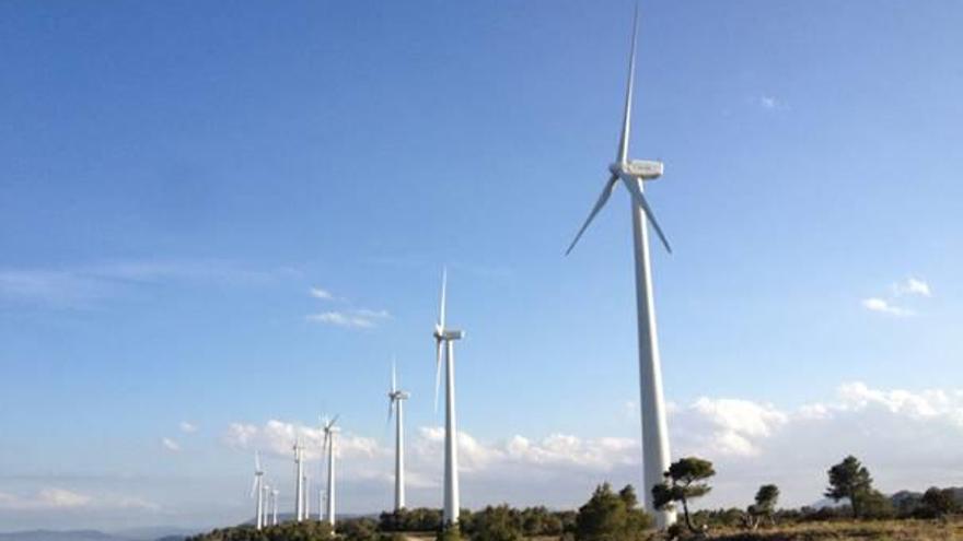 El parque eólico Villanueva de Jarafuel es uno de los nueve que hay en la comarca actualmente.