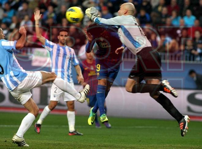 Málaga CF, 1 - FC Barcelona, 4