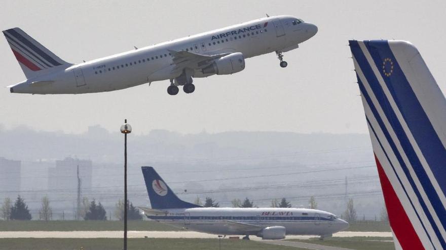 Despeque de un avión de Air France.