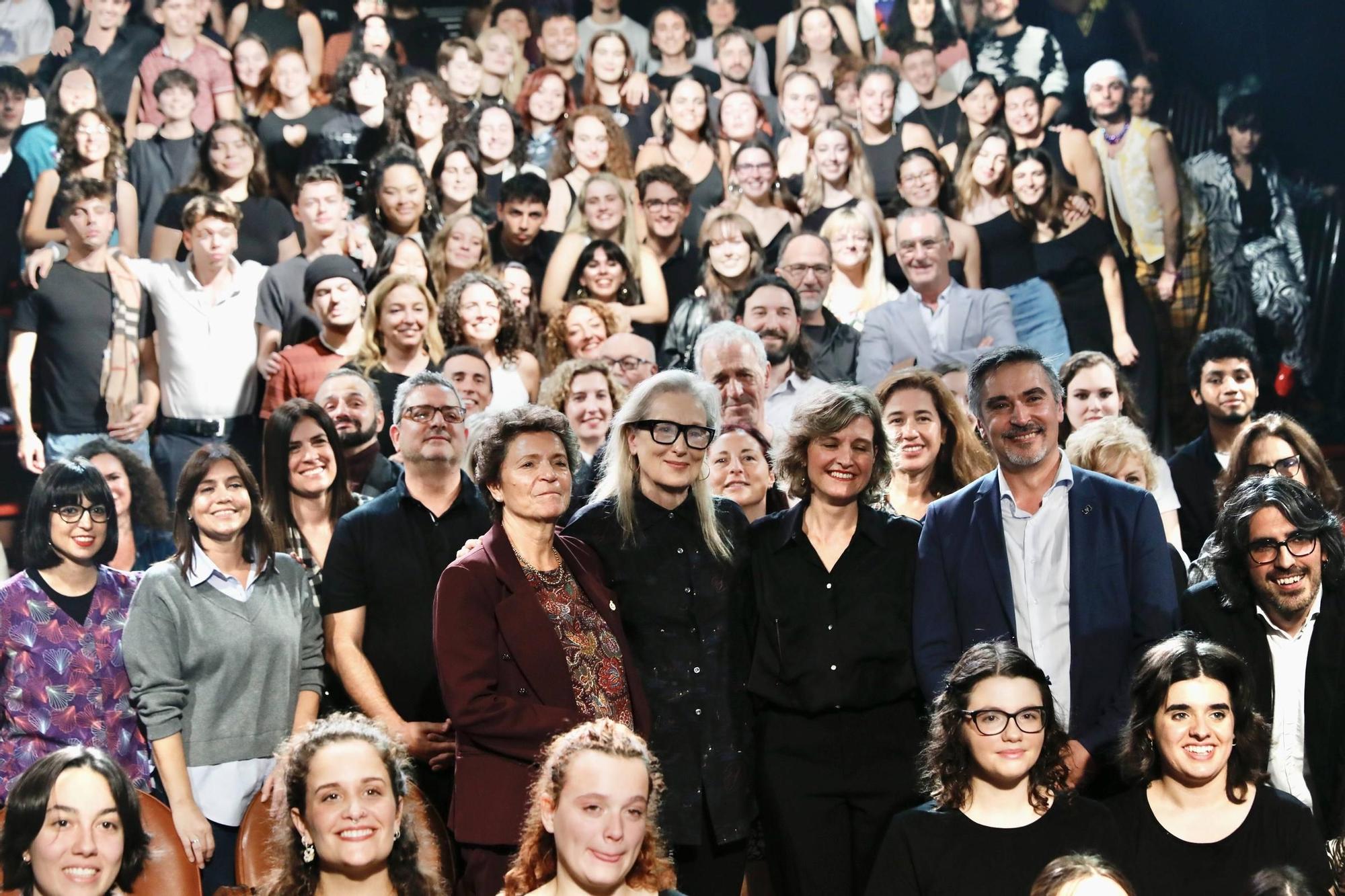 EN IMÁGENES: Así fue el acto de Meryl Streep en la Laboral