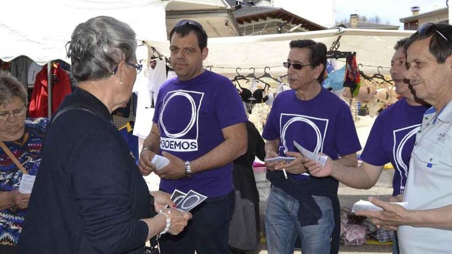 Podemos hace campaña en la comarca sanabresa