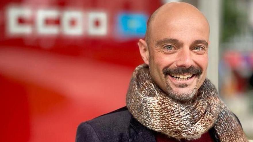 El exportavoz municipal de IU, Jorge Espina, será el nuevo secretario general de CC OO de Gijón
